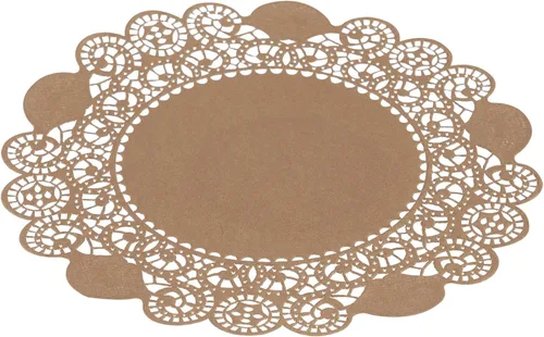 Vista 54 de Restaurantware Pastry Tek Blondas de Encaje de 4 x 4 Pulgadas 100 Vajilla Decorativa - Blondas de Mesa Desechables Redondas de Papel Negro
