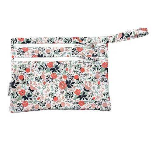 Vista 15 de BapronBaby Adventure Awaits - Bolsa impermeable con dos bolsillos con cremallera, reutilizable para la hora de comer, pañales, cochecitos