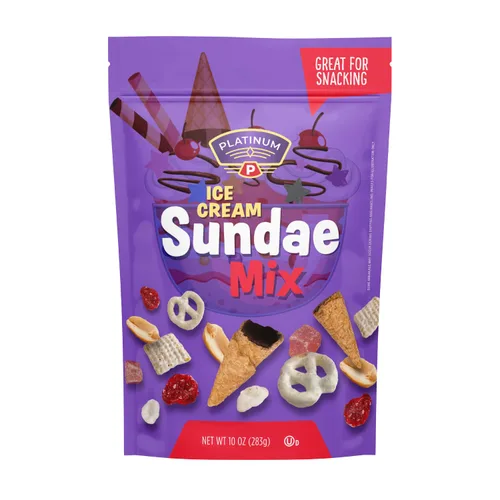 Vista 9 de Platinum Berry & Chocolate Trail Mix de 22 onzas Bolsa resellable Mezcla dulce y salada con cacahuetes, pasas, bayas y gemas recubiertas