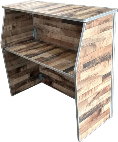 Vista 13 de TentandTable Barra portátil plegable de 48 pulgadas con estante de almacenamiento, color negro