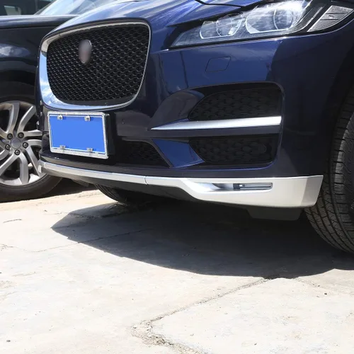 Vista 3 de YIWANG ABS cromo coche Parachoques delantero cubierta Trim 3 unids para Jaguar F-Pace Prestige Premuim 2016 2017 2018 Accesorios externos
