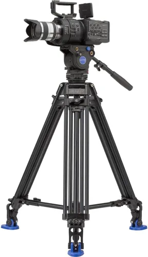 Vista 4 de Benro Kit de trípode de video, cabezal de video BV4, placa QR13