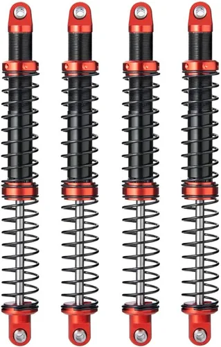 Vista 11 de Que-T Amortiguador de metal 4pcs para 1/10 RC Crawler Car SCX10 D90 TRX4 TRX6 (2.953 in)