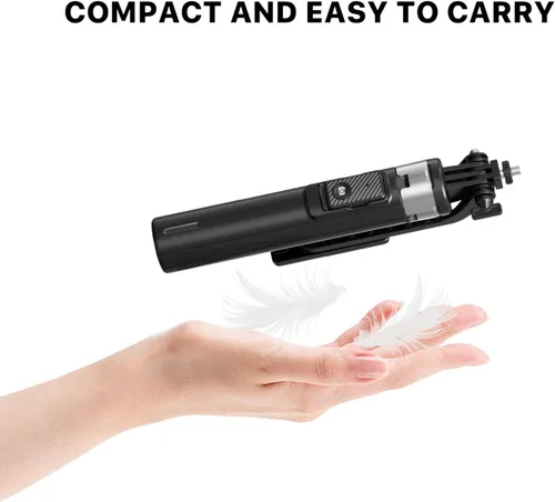 Vista 8 de MYBAT PRO - Trípode para selfie stick con control remoto, 4 en 1 extensible portátil Bluetooth Selfie Stick con luces y trípode para teléfono