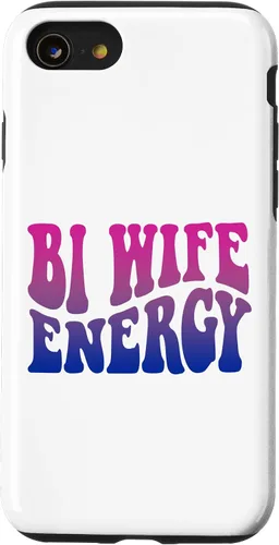 Vista 17 de iPhone 13 Pro Bi Wife Energy Bisexual Pride Bisexual Flag Retro Vintage Case