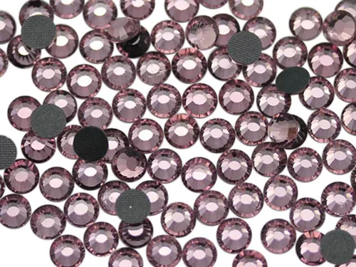 Vista 13 de Allstarco SS6 0.071 in Azul Aguamarina Y202 - Diamantes de imitación termoadhesivos de cristal DMC termoadhesivos para arte de uñas, set de calor