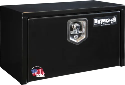 Vista 19 de Buyers Products 1703349 - Caja de acero negro para debajo de la carrocería con pestillo de mango en T, 14 x 12 x 18 pulgadas, caja de herramientas
