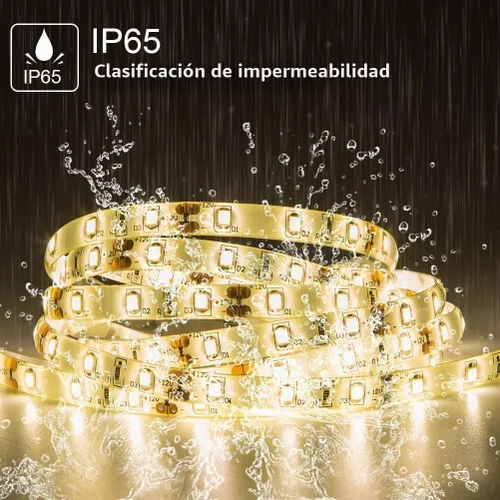 Vista 3 de Unidades de tiras de luz LED a prueba de agua, SMD 2835 LEDs 12V, Tiras de luz de cinta LED de 12V Blanco cálido (9.8 ft)