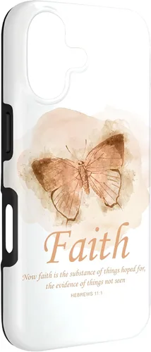 Vista 3 de Faith Bible Verse: Women’s Christian Hebrews 11:1 Quote Case for iPhone 17