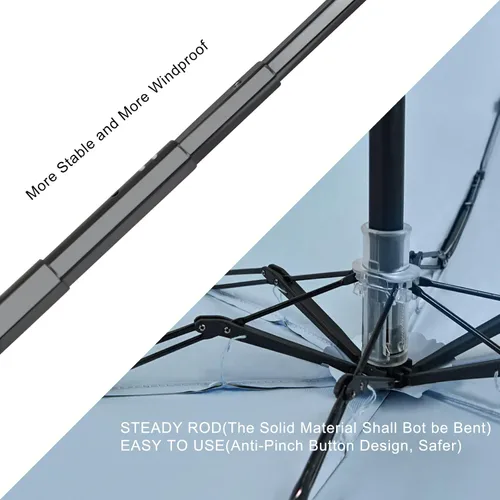 Vista 6 de LEAGERA Mini Umbrella For Purse - UPF 50+ UV Blocker Umbrella, Small Lightweight Travel Umbrella Compact Sun Umbrella, Women Kids Parasol Umbrellas