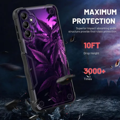 Vista 728 de Funda para Galaxy A14 5G, [Doble Capa][Protección contra Caídas de Grado Militar de 10 Pies] [Antideslizante] Funda Resistente a Prueba de Golpes