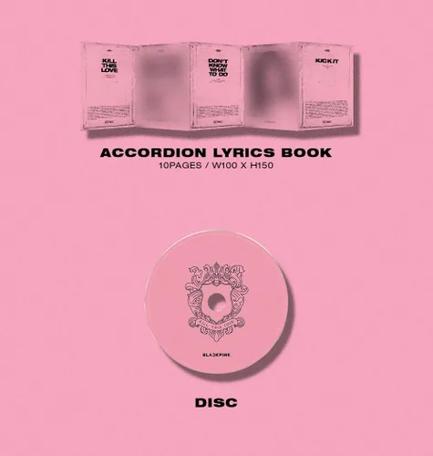Vista 4 de BLACKPINK - KILL THIS LOVE [PINK ver.] (segundo mini álbum) CD+52p Photobook+Libro de letras+4 tarjetas fotográficas+tarjeta fotográfica