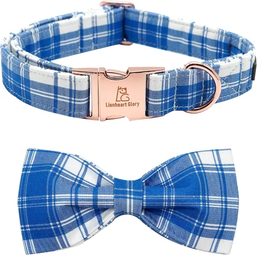 Vista 7 de Lionheart glory Collar de perro con bandera estadounidense, collar de lazo para perro del 4 de julio, resistente y ajustable, patriótico