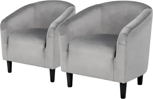 Vista 16 de Topeakmart Silla de barril, silla de acento de sherpa suave, silla auxiliar de club, estilo moderno, asiento profundo, sillón de barril para sala