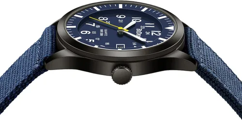 Vista 5 de Relojes militares para hombre, reloj militar militar de cuarzo analógico impermeable para hombre, pantalla de fecha, nailon táctico, deportes