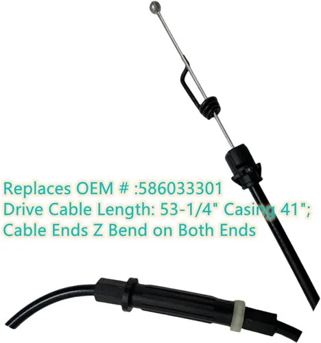 Vista 2 de 586033301 Cable de control de accionamiento para tractor de cortacésped Husqvarna HU675AWD HU625AWD