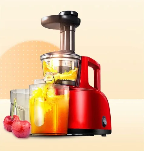 Vista 3 de Máquina exprimidora, exprimidor lento de masticación, extractor de exprimidor de prensa en frío para verduras y frutas, con función inversa, fácil