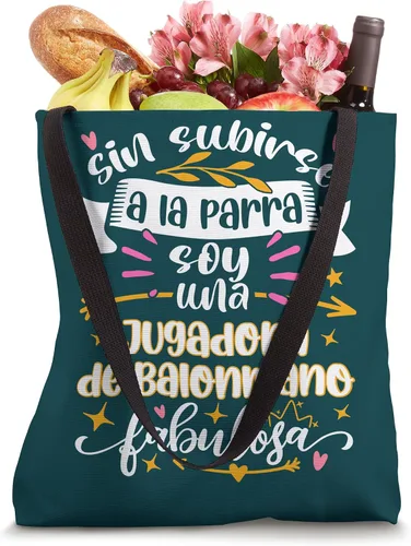 Vista 4 de Jugadora de Balonmano Fabulosa Divertido Mujer Balonmanista Tote Bag