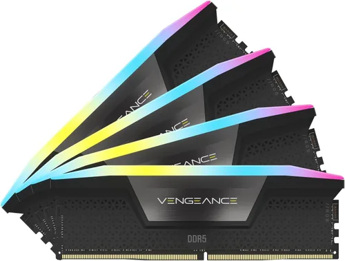 Vista 9 de CORSAIR Vengeance RGB DDR5 RAM 64 GB (2 x 32 GB) 6000 MHz CL30 Intel XMP iCUE Memoria de computadora compatible - Negro (CMH64GX5M2B6000C30)