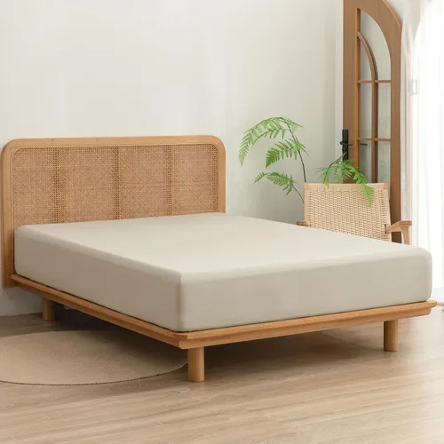 Vista 5 de BESTOUCH Juego de sábanas 100% algodón lavado, tacto de lino, súper suave, cómodo, elegante, ligero, juego de ropa de cama de 3 piezas, color gris