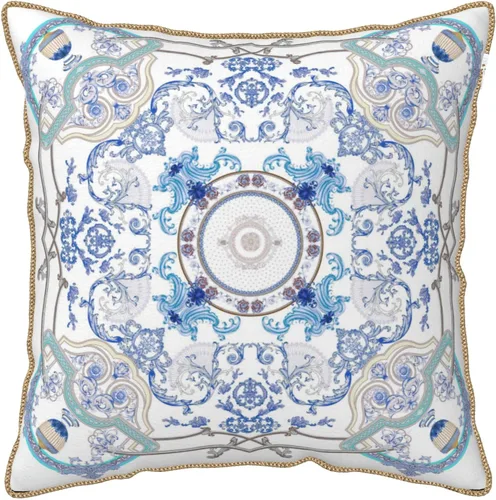 Vista 9 de Fundas de almohada de terciopelo de lujo con estampado doble de pato mallard con ribete dorado de 18 x 18 pulgadas, fundas de almohada decorativas