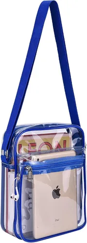 Vista 7 de USPECLARE Clear Purse Bag for Stadium Events Clear Messenger Bag for Men and Women