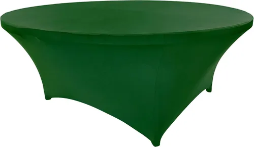 Vista 11 de Mantel de cóctel de elastano redondo de 24 pulgadas x 30 pulgadas de alto, color negro