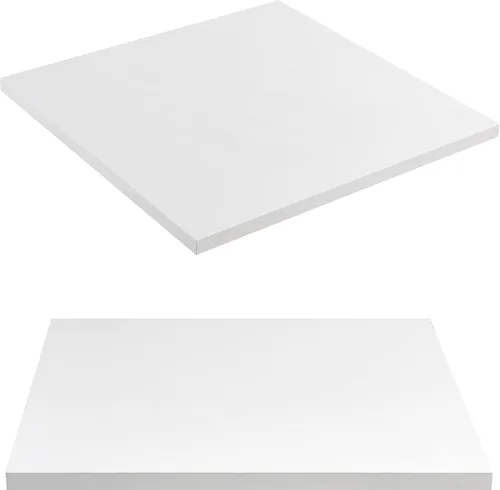 Vista 12 de Kaboon Mesa universal de 24 x 24 pulgadas, paquete de 2, solo encimera reversible de melamina, uso doméstico o comercial en interiores, 1 pulgada
