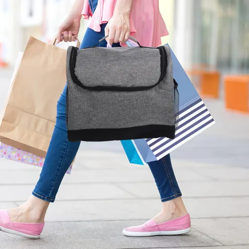 Vista 2 de SOLUSTRE Bolsa de viaje para barman con compartimento acolchado, bolsa de herramientas de barra duradera, bolsa de hombro con asa para el hogar