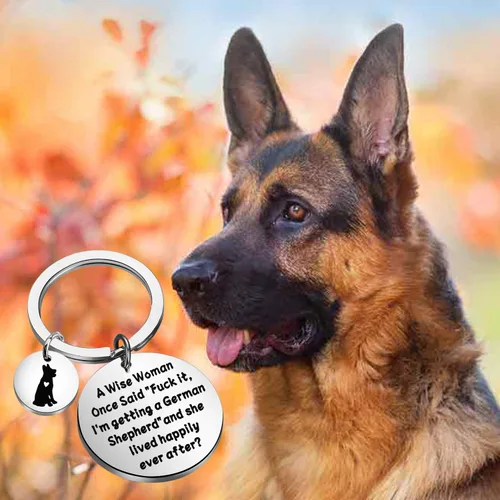 Vista 6 de TGBJE Regalo de pastor alemán, A Wise Women Getting a German Shepherd She Lived Happily Ever After German Shepherd MomDad Gift
