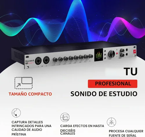 Vista 4 de Antelope Audio Interfaz de audio discreta 8 Pro Synergy Core Desktop 26x32