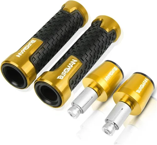 Vista 11 de Manillar CNC de motocicleta empuñaduras de 0.866 in extremos de barra de mango tapón para Suzuki AN200 AN250 AN400 AN650 Burgman an 125 250 400 650