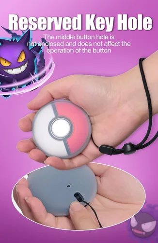 Vista 3 de Funda de silicona para Pokémon GO Plus + 2023, funda protectora suave para Pokémon GO Plus con correa para la muñeca