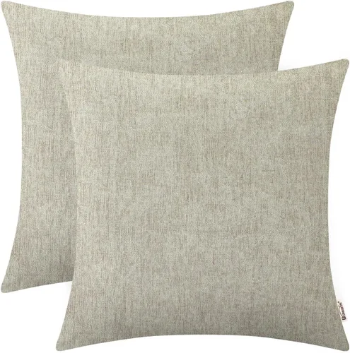 Vista 16 de BRAWARM Fundas de almohada 40x40 cm - Paquete de 2 fundas de almohada de chenilla negra, fundas de almohada de chenilla suave teñida sólida