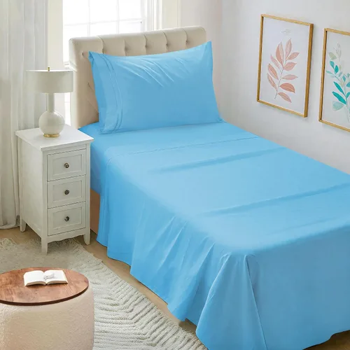 Vista 82 de Mejoroom Juego de sábanas tamaño individual – Sábanas individuales de Hotel Collection – Sábanas y fundas de almohada con sábana bajera de bolsillo