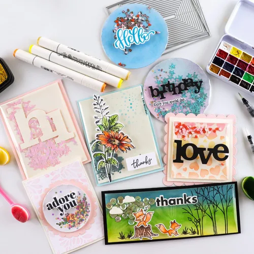 Vista 9 de Paquete de 10 fundas planas para coctelera para hacer tarjetas, 3 x 8 pulgadas, cubiertas planas delgadas para coctelera de plástico transparente