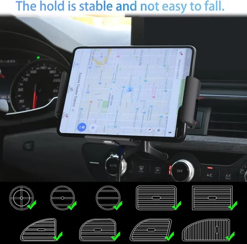 Vista 7 de Cargador de coche inalámbrico Qi de 15 W compatible con Samsung Galaxy Z Fold3 Z Fold2 Fold S21 Ultra Xiaomi Mix Fold iPhone 13 Pro Max 12 Pro 4.3