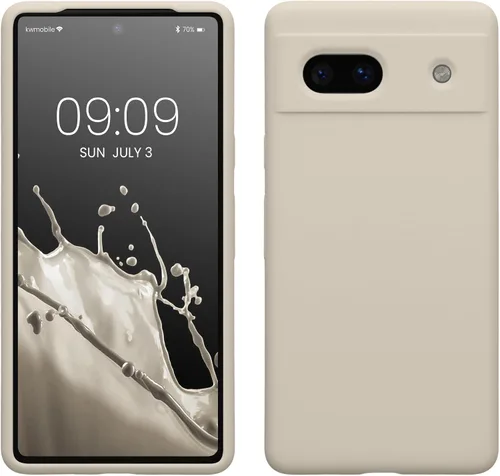 Vista 113 de kwmobile Funda Compatible con Google Pixel 6 Pro - Funda de Teléfono de Silicona TPU con Acabado Suave - Azul Caribe