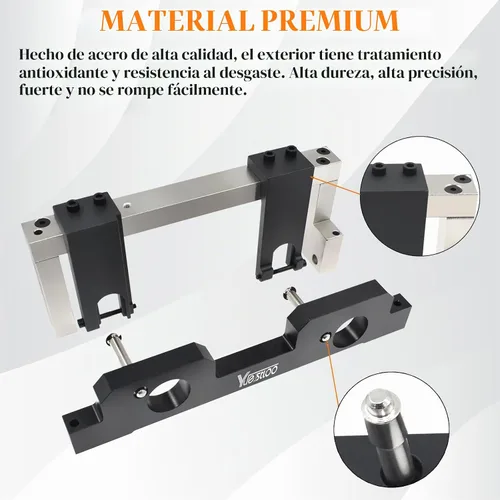 Vista 4 de Engine Vanos Kit de herramientas de sincronización de bloqueo de alineación del árbol de levas Compatible con BMW N20 N26, con funda de transporte