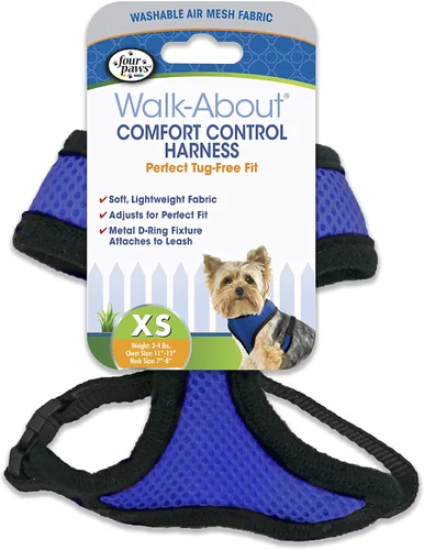Vista 17 de Four Paws Comfort Control - Arnés para perro, color negro, extra pequeño