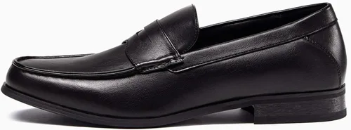 Vista 3 de Coutgo Mocasines Penny para hombre, zapatos de vestir, informales, para conducir, oficina, zapatos planos ligeros
