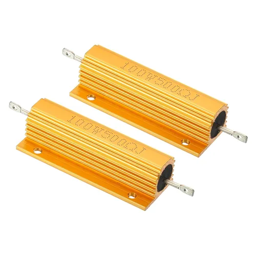 Vista 38 de PATIKIL 100 W 0,01 Ohm Resistencia con carcasa de aluminio, 2 paquetes de resistencias con carcasa de aluminio, resistencias bobinadas en caja