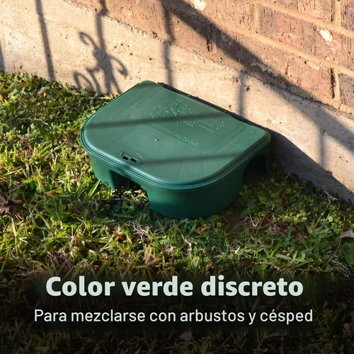Vista 6 de Exterminators Choice Caja grande para cebo para ratas con 1 llave, plástico