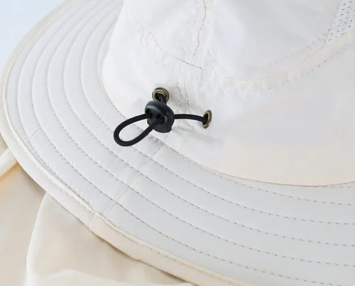 Vista 5 de Home Prefer - Gorra de protección solar SPF 50+ para hombre con ala ancha y solapa para el cuello