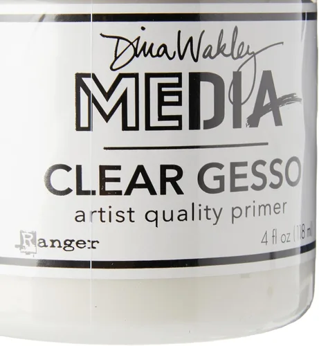 Vista 2 de Ranger MDM46424 Dina Wakley Media Gesso - Tarro transparente de 4 onzas, transparente