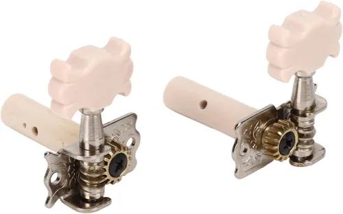 Vista 7 de Paquete de 6 clavijas de afinación de guitarra clásica, afinador de metal 3L3R para reemplazo, afinadores de un solo agujero para guitarra clásica