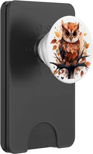 Vista 7 de PopSockets PopGrip estándar de búho