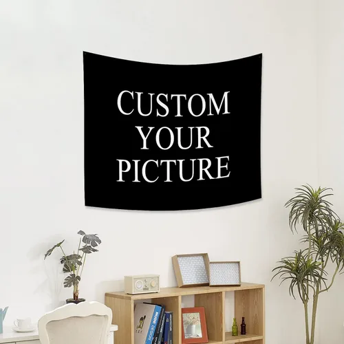 Vista 3 de Canessioa Tapiz personalizado para cargar imágenes personalizadas, tapiz personalizado, pancarta, logotipo, diseño de texto, tapiz para colgar