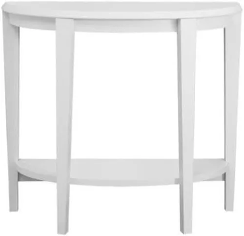Vista 4 de Mesa consola decorativa para el pasillo, 36 pulgadas de largo, Madera, Blanco