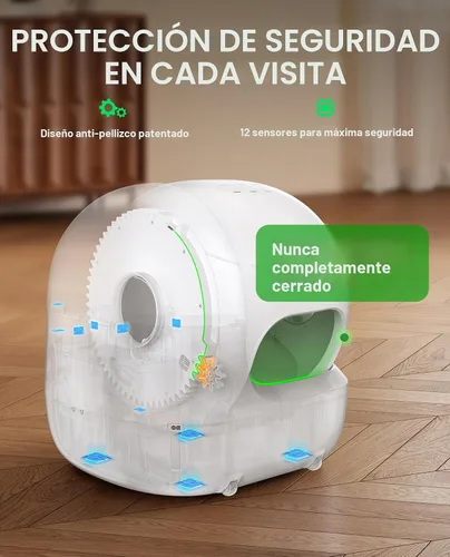 Vista 5 de PETKIT Purobot Max Pro2 - Caja de arena automática para gatos con cámara AI